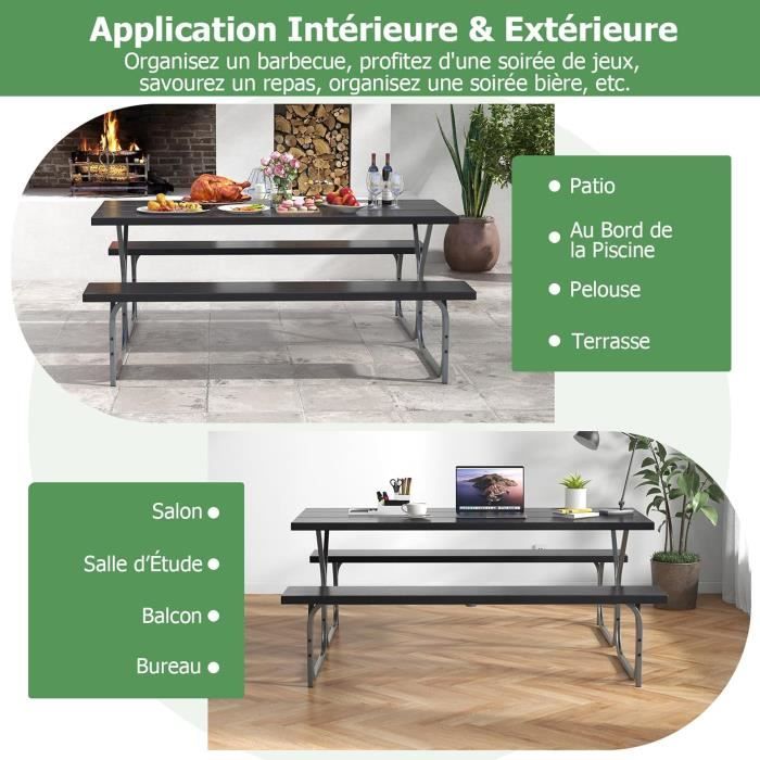 Table de pique-nique pour enfants avec bancs Pinède imprégnée - Table Table de pique-nique pour enfants avec bancs Pinède imprégnée - Table