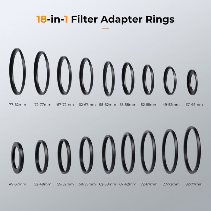 Adaptateur Filtre Métal Bague Adaptateur Filtre 67mm Vers 72mm - Métal Noir | Objectif Appareil Photo & Caméra Bague Conversion Filtre