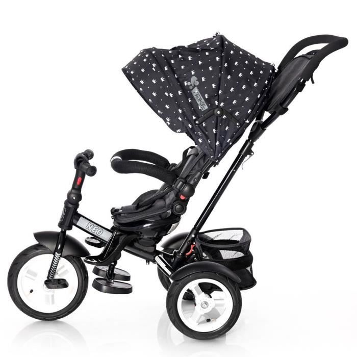 Tricycle évolutif bébé/enfant Lorelli NEO Roues gonflables Noir