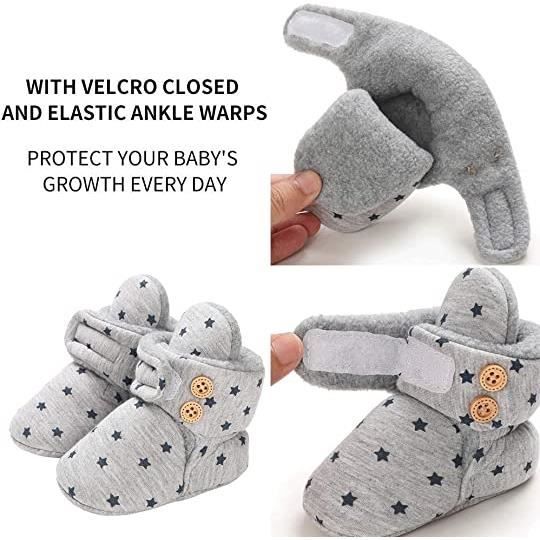 Chaussons fourrés bébé fille hot sale