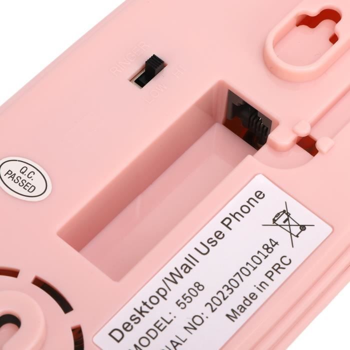 Téléphone Filaire, Multi-Functional Téléphone Fixe de Forme de Grande