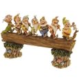 Figurine 7 Nains - Homeward Bound - Disney Tradition by Jim Shore - Effet bois - Blanche Neige-2