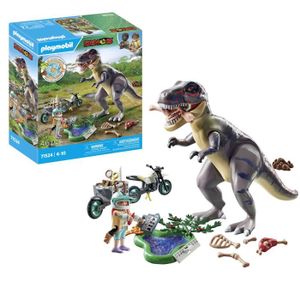 PLAYMOBIL (AA108) DINOSAURI &ndash; Grande Zaino Da Trekking Rosso E Nero &ndash; Usato