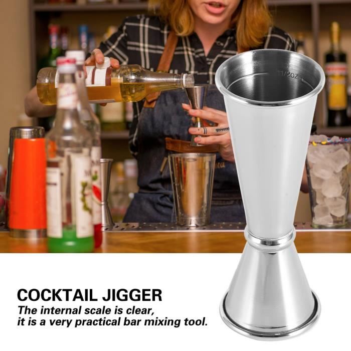 Jigger à cocktail en acier inoxydable, outils de mesure de bar, accessoires  de bar