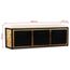 Banc De Rangement Pouf Coffre De Rangement Avec 3 Tiroirs Bois De