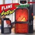 chauffage radiateur soufflant telecommande garage camping car mobil home 500w-3
