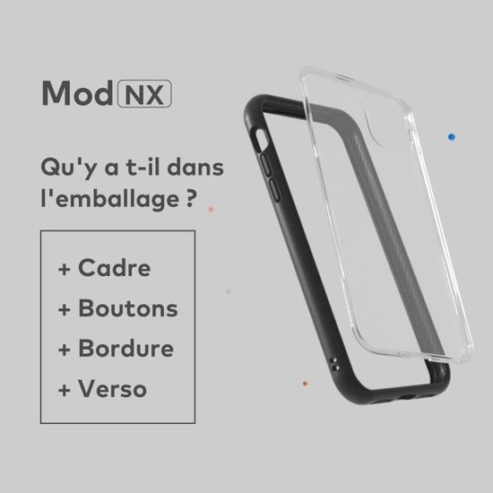 - Personnalisable iPhone 11Pro Combo Jaune/Bleu Azur RhinoShield Coque CrashGuard NX Compatible avec