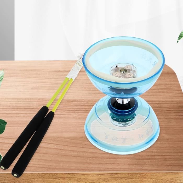 Diabolo - Astrojax - Vert - Triple roulement - Lumière LED - Jouet de ...
