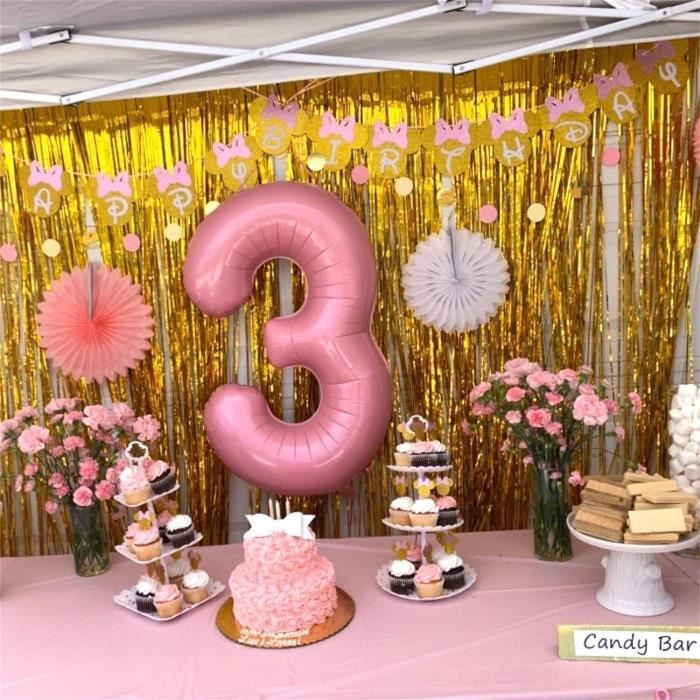 Ballon de baudruche géant : 1 ballon rose pastel - Déco anniversaire  pastel, mariage pastel, st Valentin