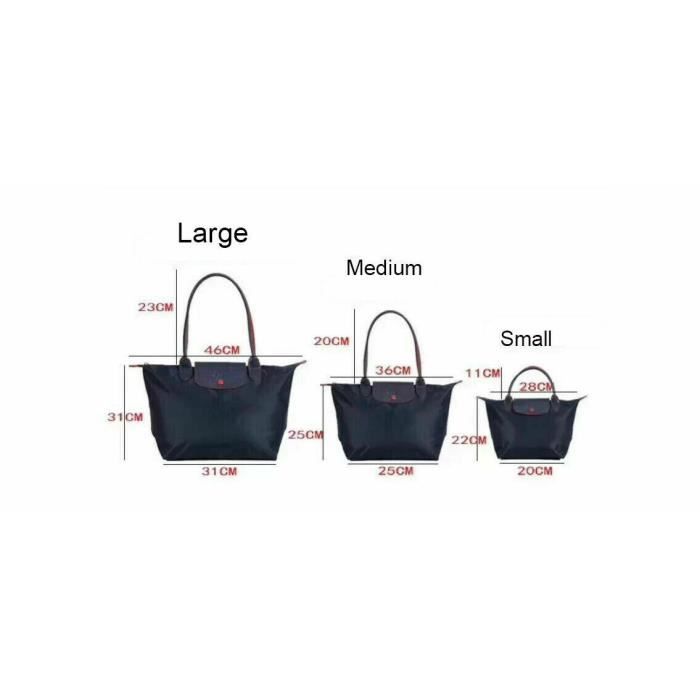 Sac Cabas Longchamp Pliant Grande Capacit bleu Moyenne