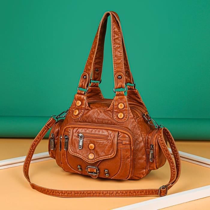 Sac cuir deals multipoches femme