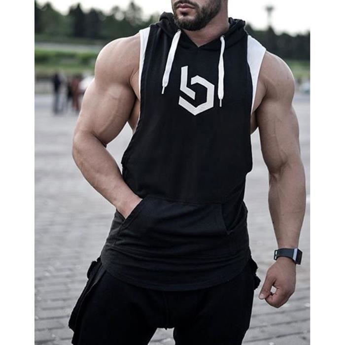 MEETYOO Debardeur Homme, T-Shirt sans Manches Maillot Running Tee Shirt  pour Sports Jogging Musculation : : Mode