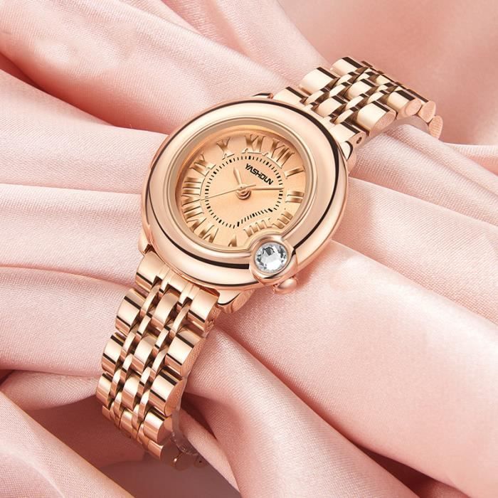 Montre femme bracelet doré 2025