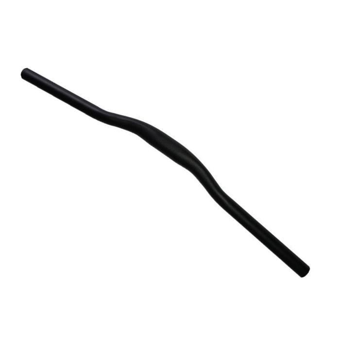 HEZHU Guidon VTT Gauche – 31,8 Mm, Rise 90 Mm, Longueur 720 Mm, Alu Anodisé, Pour 22,2 Mm, Noir