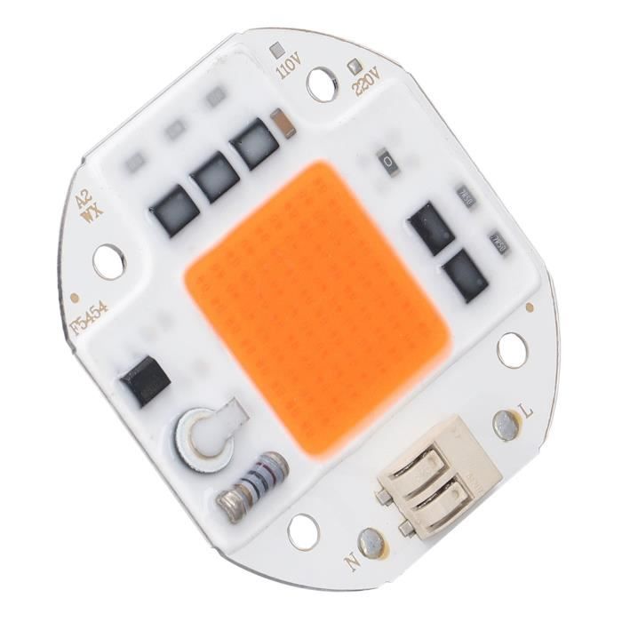 25 Pcs Puce LED 0.5W 5V Blanc Chaud - Haute Puissance Aluminium 200lm DIY Éclairage