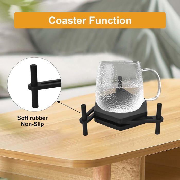 Lot De 6 Supports à Tasses Empilables | Gain De Place Dans Placard | Adaptable Pour Tasses De 7,6 à 11,4 Cm
