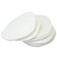 12pcs Compresses d'Allaitement en Coton Blanc Réutilisable Souple Lavable 11cm-0
