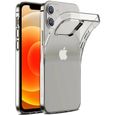 Pour Apple iPhone 12 6.1": Coque Silicone gel UltraSlim et Ajustement parfait - TRANSPARENT-0
