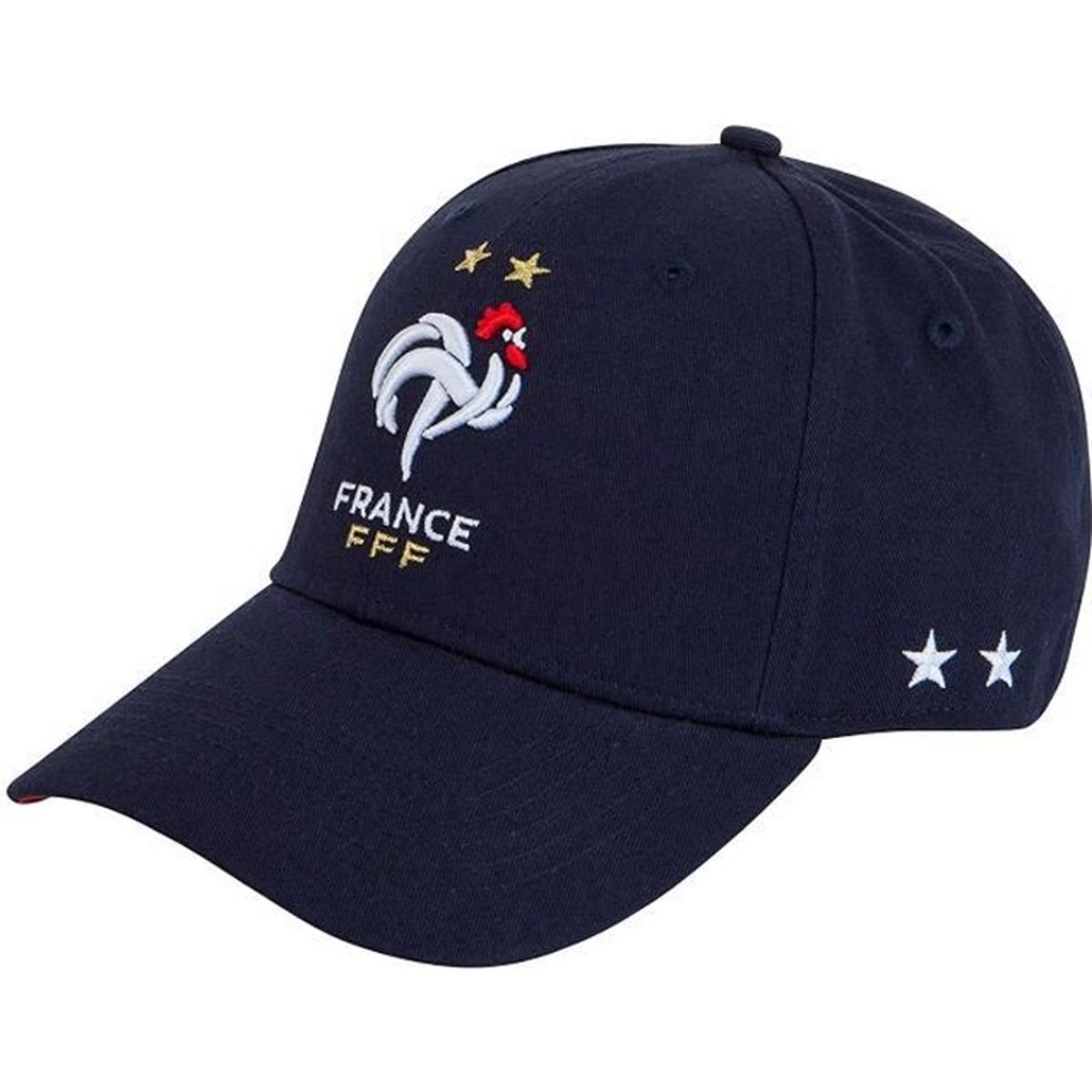Equipe de FRANCE de football Casquette FFF 2 /étoiles Collection Officielle Taille r/églable