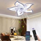 100DRINE 100 DRINE Ventilateur de Plafond avec Éclairage Silencieux Moderne Led avec Télécommande Minuterie Forme de Fleur Design Ventilateur.[Z809]