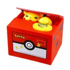 YIBUJIAZU Tirelire Pokémon Figurine d'action Anime Pikachu Tirelire Voler une pièce Tirelire