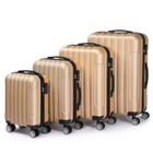 ALIGHTUP - Set de 4 Valise trolley portable 4 en 1 en ABS - 45cm/56cm/66cm/76cm - Champagne or
