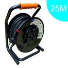 ARCOTEC Enrouleur PRO de chantier 3G2.5 25m IP44 platine fixe (anti twist) - câble H07RN-F- 4 prises 16A - garantie 2 ans