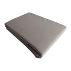BLANC AVENUE PARIS Drap plat 100% "Satin de coton Peigné" / 80 fils /cm² - Gris - 180 x 290 cm pour lit 1 place