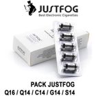 Pack de 5 Q16 Résistances 1.6ohms Justfog Cigarette électronique