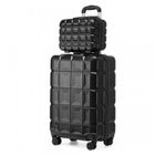 Kono Set de 2 Valises de Voyage 54x34x22cm Bagages a Cabine Rigide Trolley a roulettes avec Serrure TSA et Portable Vanity