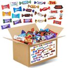 PRO DISTRI BOX GOURMANDE | Assortiment de 100 chocolats Célébrations, Kinder, Milka, Daim, Toblerone | 780g de Friandises à partager pour Noël