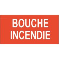 "BOUCHE INCENDIE" PVC rigide 200 X 100 mm