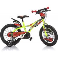 Vélo Dino Raptor - Enfant - Garçon - Noir-orange - 16 pouces
