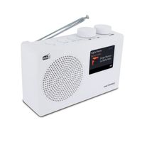 METRONIC Radio numérique DAB+ et FM RDS avec écran couleur - Blanc