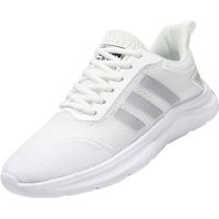 Basket Homme - FONDUPIN - Chaussures de Sport Hommes - Blanc - Respirante - Plat