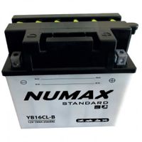Batterie moto Numax Standard avec pack acide YB16CL-B 12V 19Ah 240A