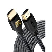 Câble HDMI 4K PowerBear de 9 m | Haute Vitesse, en Nylon tressé et connecteurs plaqués Or, 4K  60Hz, Ultra HD, 2K, 1080P