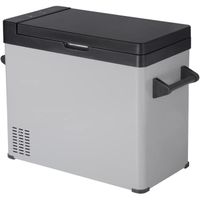 WOLTU Mini Réfrigérateur Portable Glacière pour Auto Congélateur de Voiture 60L 81.2 x 36 x 59 cm Argent + Noir