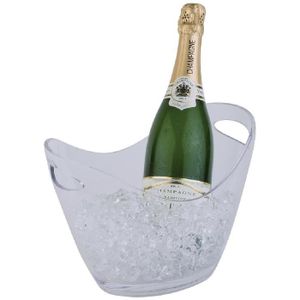 SEAU - RAFRAICHISSEUR  Seau à  champagne professionnel acrylique transpar