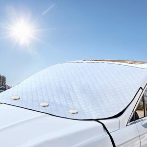 MachinYesell Pare-Brise de Voiture Couverture UV prot/éger Anti-Glace Neige Bouclier de Givre Protection Contre la poussi/ère Pare-Soleil pour Pare-Brise de Voiture