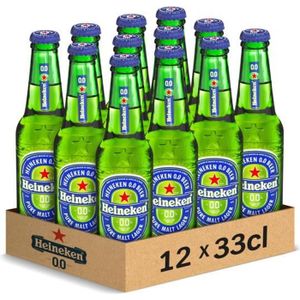 BIERE Heineken 0.0 - Bière blonde sans alcool 0.0° - bouteilles 12x33cl