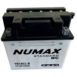 BATTERIE VÉHICULE Batterie moto Numax Standard avec pack acide YB16CL-B 12V 19Ah 240A