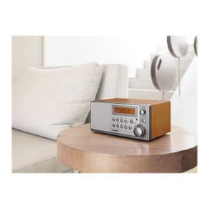 RADIO CD CASSETTE Radio-réveil Sangean DDR31BT - Noyer - DAB+/FM - 4