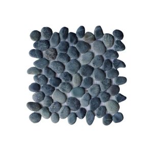 CARRELAGE - PAREMENT Carrelage mosaïque galets naturels gris anthracite