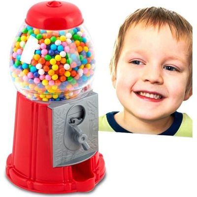 Distributeur de Boules de Chewing-Gum Distributeur Automatique De Capsules De Café, Contenant 240 Capsules De 3,2 Cm, avec Support en Métal Et 20 Boules Colorées, for Le Travail Ou La Maison.(Grey