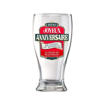 Chope De Bière En Verre Chope U00e0 Biu00e8re Pot 0,5 Litre Avec Gravure - Verre De Cadeau Pour Fu00eate Chope à Bière Personnalisée