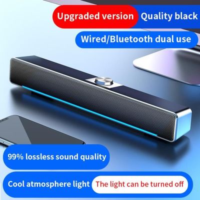 Mettre à niveau Bluetooth - Haut parleur LED filaire Bluetooth 5.0, barre  de son Surround 3D stéréo, Hi Fi, b - Cdiscount Informatique