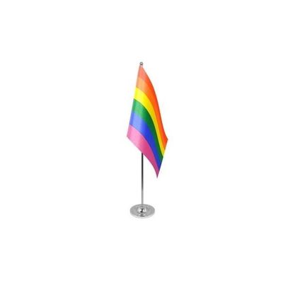 AZ FLAG Drapeau De Table Angleterre Prestige – Drapeau Anglais De Bureau En Satin 22x15 Cm Avec Hampe 30 Cm Et Socle Métal