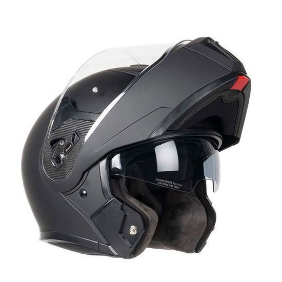 Casque Moto Modulable ECE/DOT - Double Pare-Soleil Intégré, Visière Panoramique, ABS - Taille XL (59-60 Cm) - Pour Homme/Femme