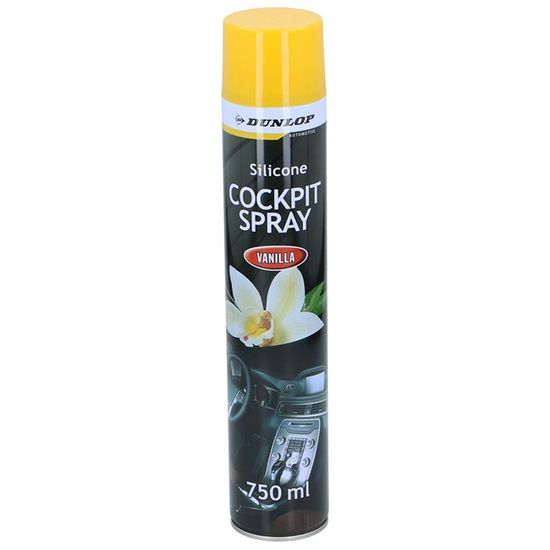 DUNLOP Spray Cockpit 750ml Vanille, Nettoyant & Protecteur Intérieur